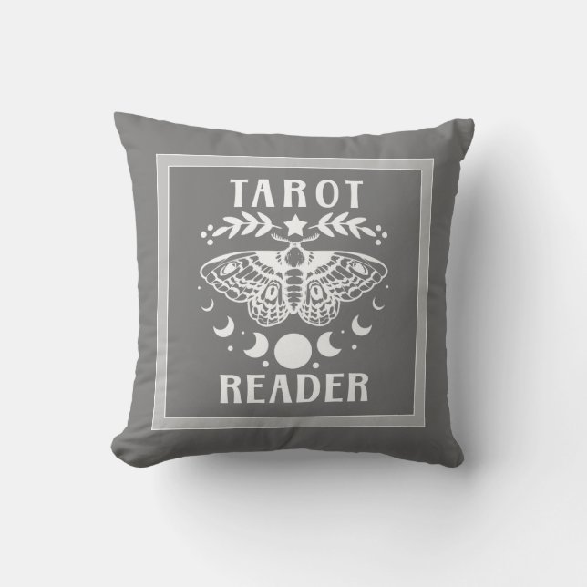 Tarot Reader Måne Phase Galaxy Stars Dekorativ kud Kudde (Framsida)