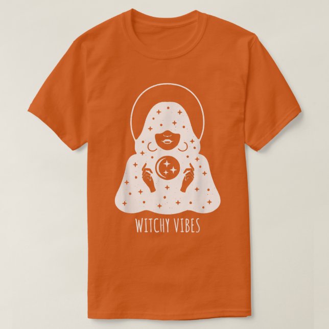 Tarot Reader Witchy Vibes Spooky Halloween Graphic T Shirt (Design framsida)