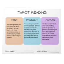 Tarot Reading 11 tum x 8,5 tum Anteckningsblock