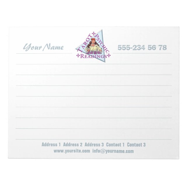 Tarot Reading - Anteckningsblock (Framsida)