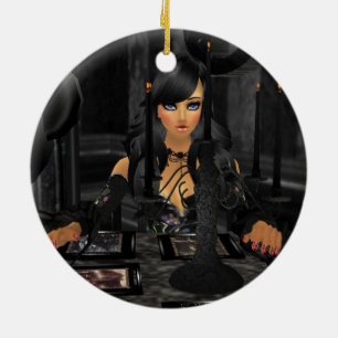 Tarot Reading Round Ornament