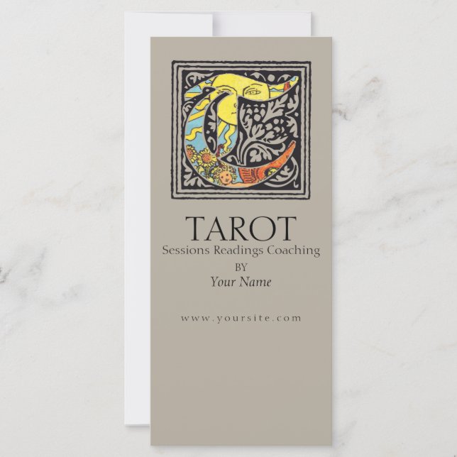 TAROT-sessioner, läsningar - gratulationskort, fly (Framsida)