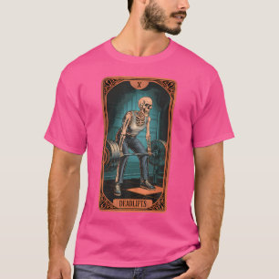 Tarot Skeleton Card-deadliftar Powerlift Weightl T Shirt