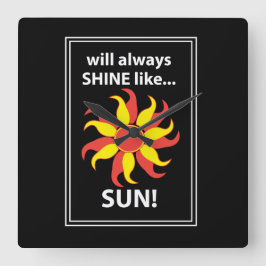 Tarot Sol Mystical Tarot Fyrkantig Klocka