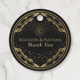 Tarot Sol och Måne Bröllop Gåvor Etiketter