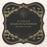 Tarot Sol och Måne Bröllop Underlägg Papper<br><div class="desc">Elegant och modern bröllop-design inspirerad av ett färdkort. Design är inte en riktig folie. Du kan anpassa detta ytterligare genom att klicka på knappen "PERSONALIZE". Matcha artiklar i vår butik för ett helt tema i party.</div>