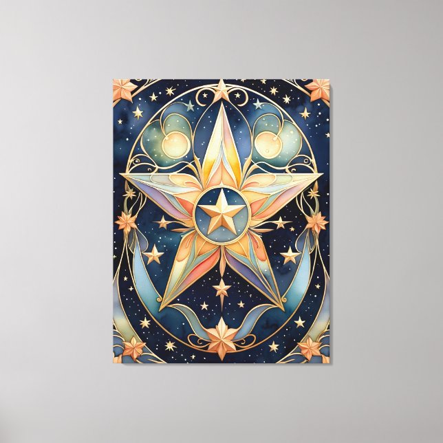 tarot - stjärna canvastryck (Framsida)
