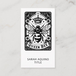 Tarot Tema Drottning Bee Visitkort