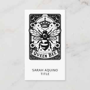 Tarot Tema Drottning Bee Visitkort
