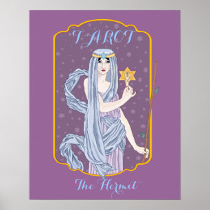 Tarot the Hermit Poster