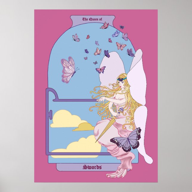 Tarot The Queen of Swords Poster (Framsidan)