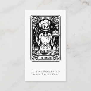 Tarot Theter Baker-konditor Chef Dessert Caterer Visitkort