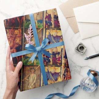Tarot Vintage Art Stora Arkanen Dårarnas Presentpapper