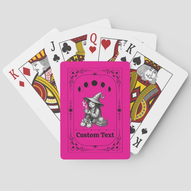 Tarot Whimsical Zodiak Häxa Celestial Måne Magi Casinokort (Baksidan)
