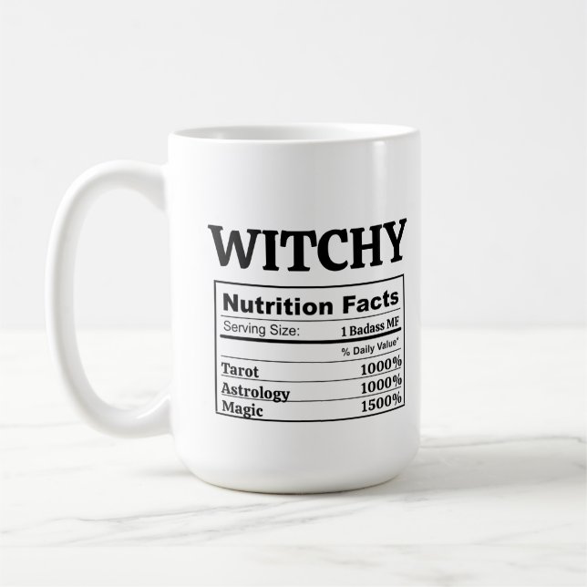 Tarot Witch Astrology Lovers Feminist Magic Kaffemugg (Vänster)
