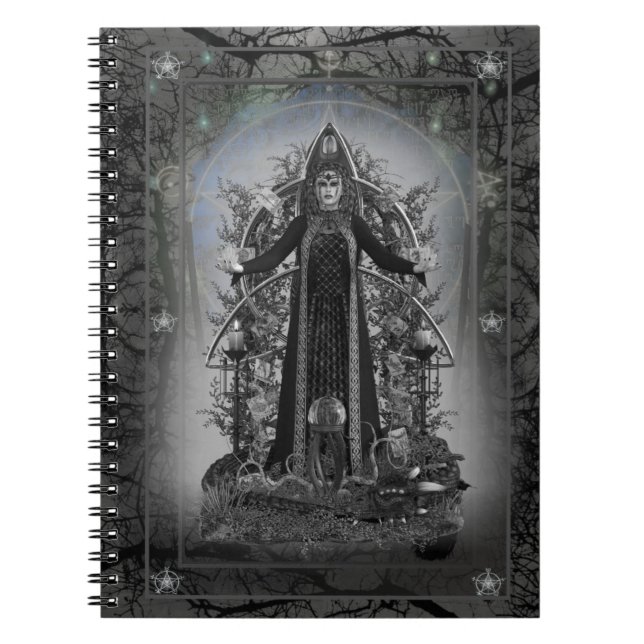 Tarot Witch ~ Shadows Bok Anteckningsbok (Framsidan)