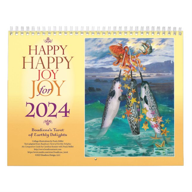 Tarotkalender för 2024 i Lycklig Joy Kalender (Omslag)