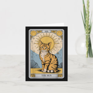 Tarotkatt Sol - Mystikum Orange tabbby med PS Kort