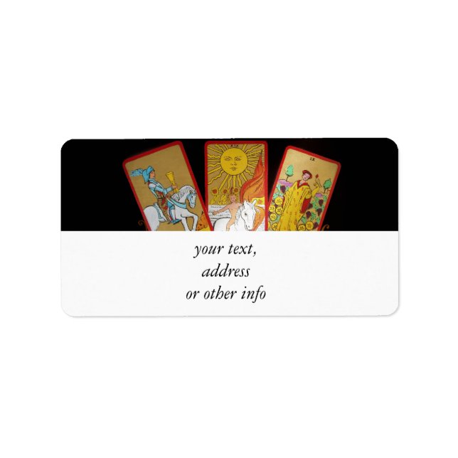 Tarotkort (2) adressetikett (Framsidan)