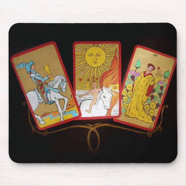 Tarotkort (2) musmatta (Framsidan)