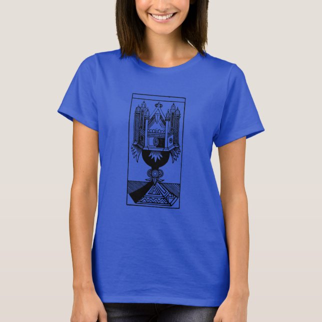 Tarotkort: Ace of Kopp T-shirt (Framsida)