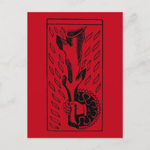 Tarotkort: Ace of Rods Vykort