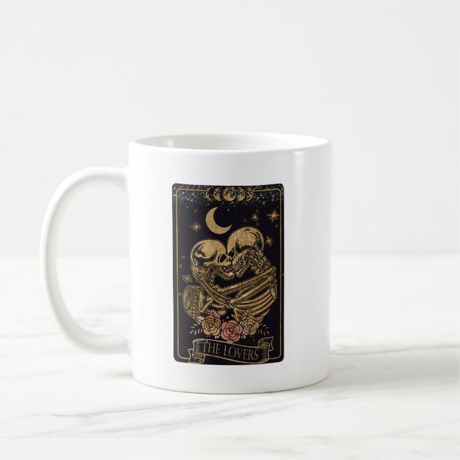 Tarotkort Älskare-kaffe Mugg (Vänster)