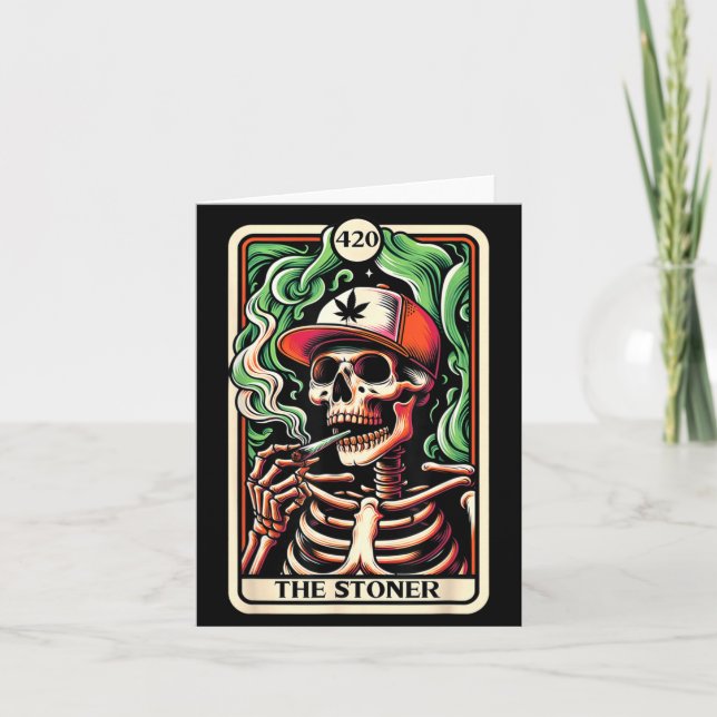 Tarotkort Älskaren Skelett Kort (Framsida)