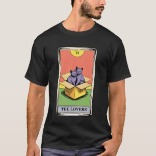 Tarotkort Älskarna Katter Kramar Rolig Katt 2 T Shirt