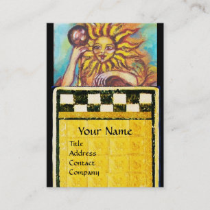 TAROTKORT AV DE FÖRSVUNNA SKUGGORNA 19 / SOLEN VISITKORT
