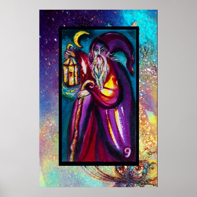 TAROTKORT AV DE FÖRSVUNNA SKUGGORNA /EREMITEN POSTER (Framsidan)