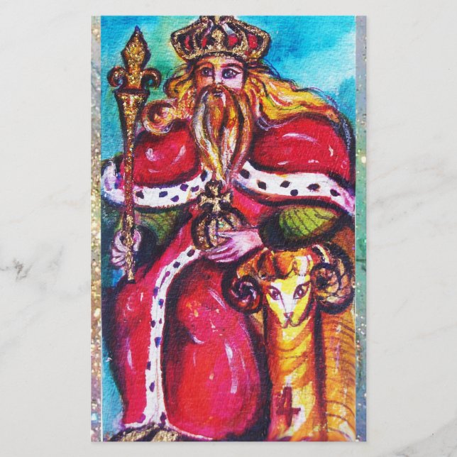 TAROTKORT AV DE FÖRSVUNNA SKUGGORNA /KEJSAREN BREVPAPPER (Framsida)