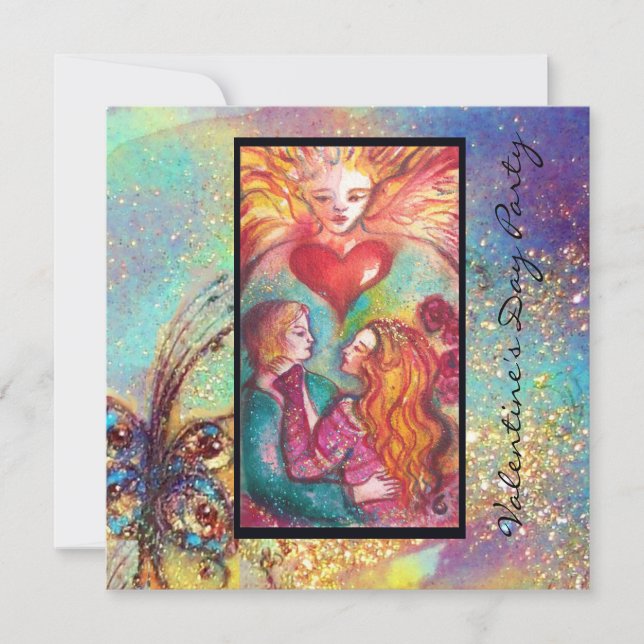 TAROTKORT AV FÖRLORADE SKUGGOR,ÄLSKARE Alla hjärta Inbjudningar (Framsida)