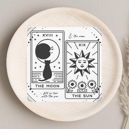 Tarotkort | Bröllopsfest | Bröllop | Modern B+W Tack Kort