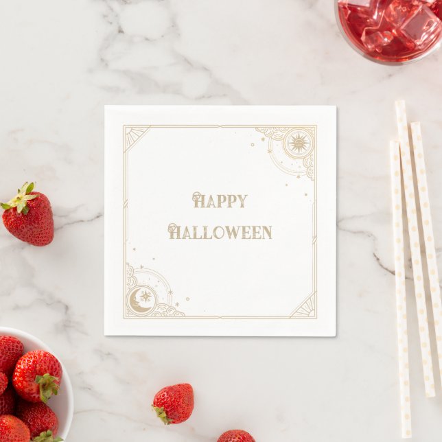 Tarotkort Celestial Gott Halloween Pappersservett (Insitu)