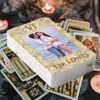 Tarotkort för foto Guld Bröllop Casinokort