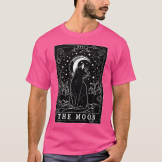 Tarotkort för grafikkattlatsar i Måne T Shirt