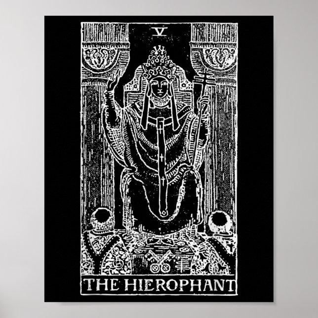 Tarotkort för höftsofen - påvens ockult gift poster (Framsidan)