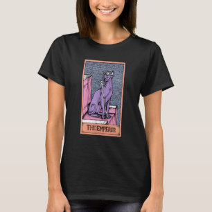 Tarotkort för kejsare och sfärisk kattträff t shirt