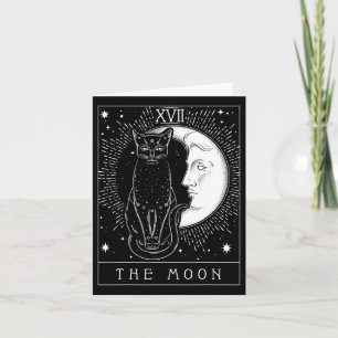 Tarotkort för Måne och kassettgrafik Kort