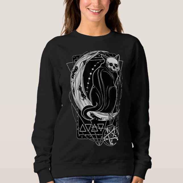 Tarotkort för Måne och kassettgrafik T Shirt (Framsida)