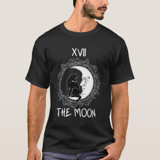 Tarotkort för Måne och kattgrafik Jersey T Shirt