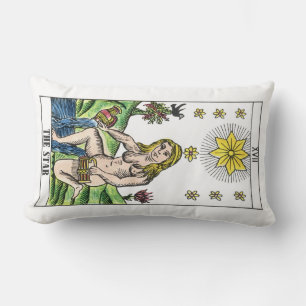 Tarotkort för Sol och stjärnor Lumbarkudde