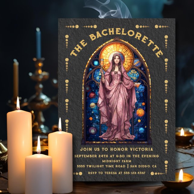 Tarotkort för testämnet Bachelorette Party Inbjudningar (Skapare uppladdad)