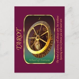 Tarotkort - Fortune-hjul Vykort