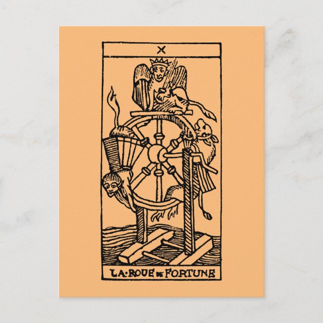 Tarotkort: Fortune Vykort (Framsida)