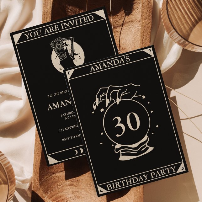 Tarotkort - fyll alla ålders- och födelsedagsinbju inbjudningar (Skapare uppladdad)