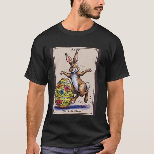 Tarotkort Glad Påskharen Vår Påskägg Ea T Shirt (Framsida)