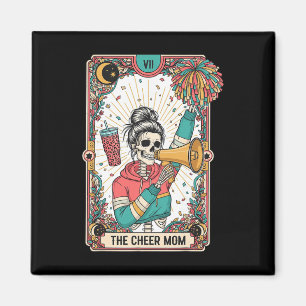 Tarotkort Gotisk Glädje Mamma Skelett Rolig Cheerl Magnet
