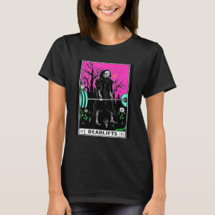 Tarotkort Gym Sträckande Knäböj Träning Ockult Läs T Shirt